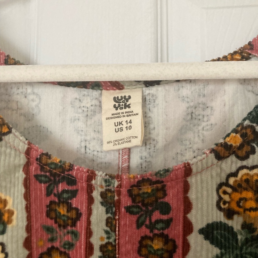 Lucy and Yak mini corduroy dress size US 10
